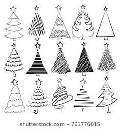 50 top idées de dessins de sapin de Noël 35
