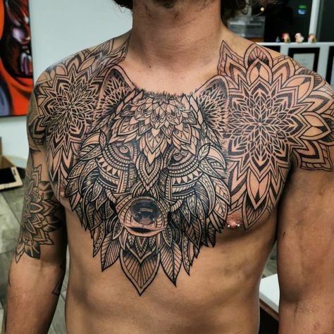 Les 50 plus beaux tatouages loup pour homme 35