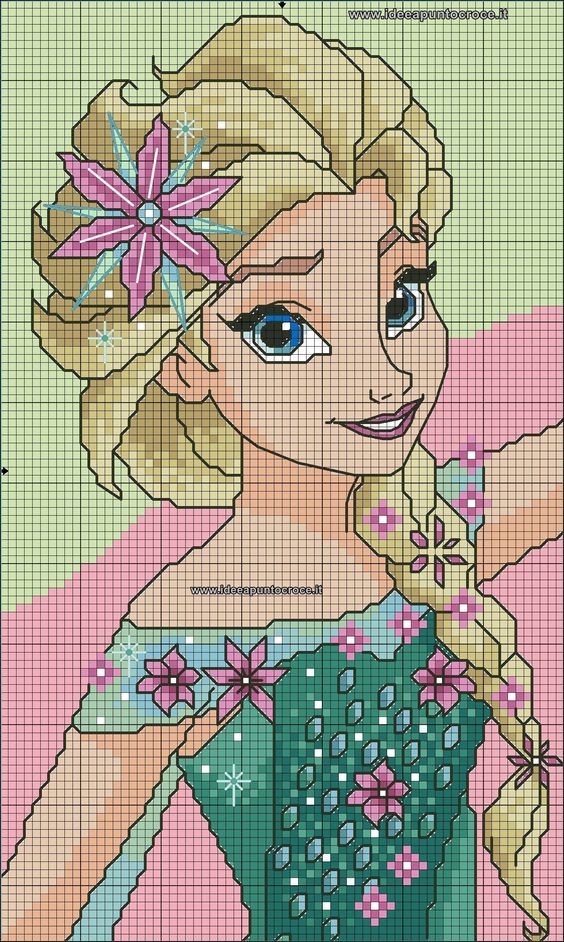 100 top idées de pixel art Disney faciles 37