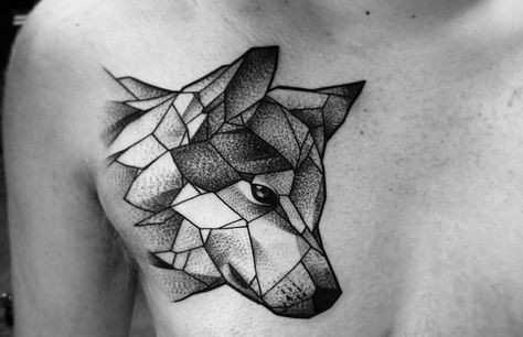 Les 50 plus beaux tatouages loup pour homme 38