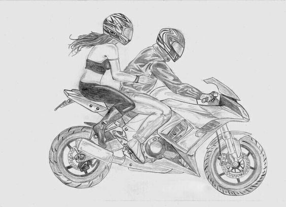50 top idées de dessins de moto 39