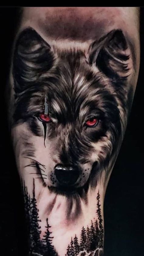 Les 50 plus beaux tatouages loup viking 40