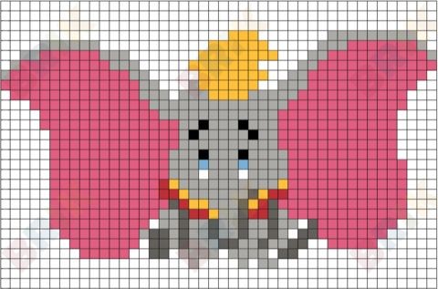 100 top idées de pixel art Disney faciles 4