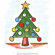 50 top idées de dessins de sapin de Noël 42