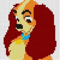 100 top idées de pixel art Disney faciles 43