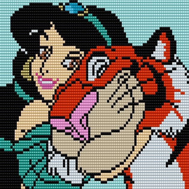100 top idées de pixel art Disney faciles 47
