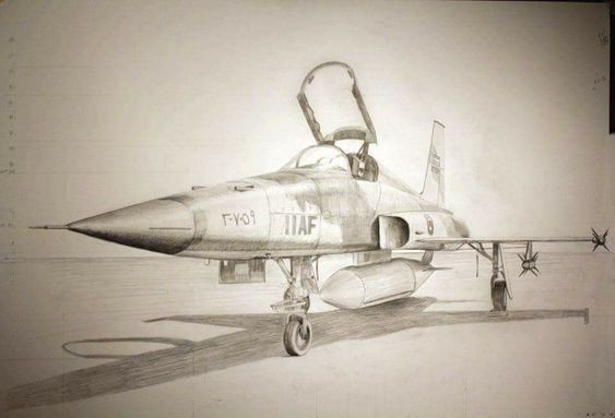 50 top idées de dessins d'avions pour apprendre à dessiner des avions 49