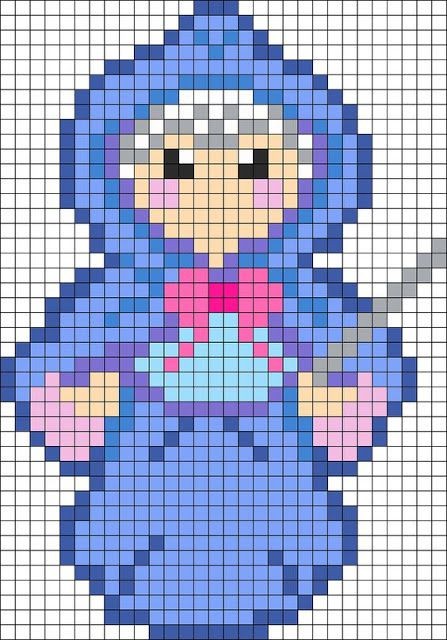 100 top idées de pixel art Disney faciles 50