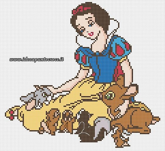 100 top idées de pixel art Disney faciles 58