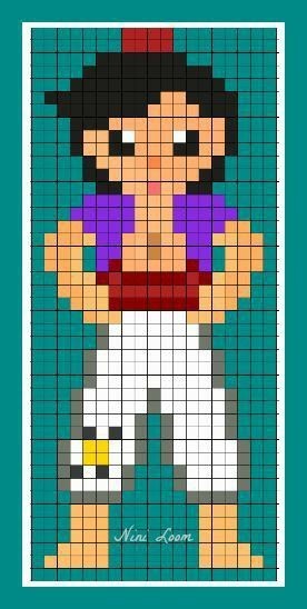 100 top idées de pixel art Disney faciles 6