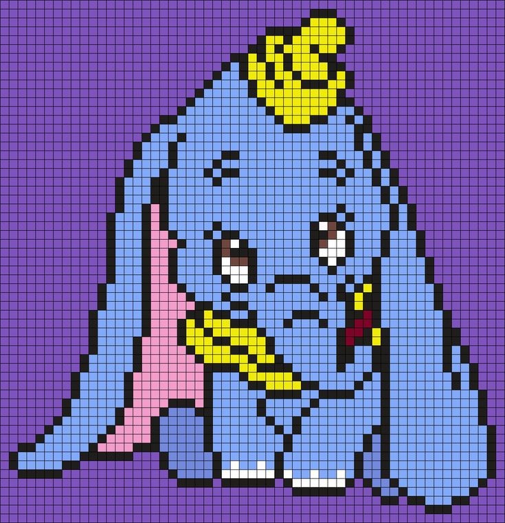100 top idées de pixel art Disney faciles 61