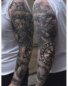 Les 100 plus beaux tatouages viking 67
