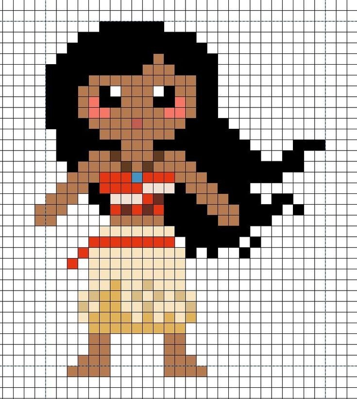 100 top idées de pixel art Disney faciles 67