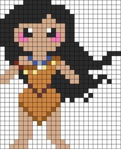 100 top idées de pixel art Disney faciles 68