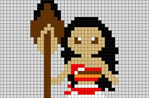 100 top idées de pixel art Disney faciles 73