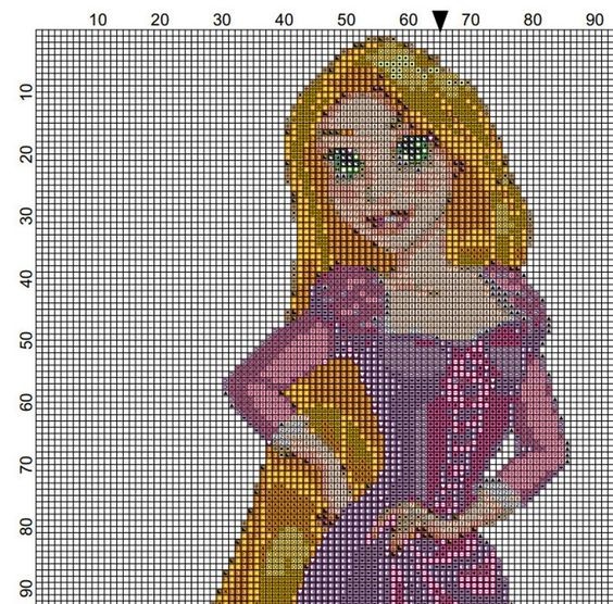 100 top idées de pixel art Disney faciles 87