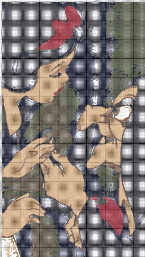 100 top idées de pixel art Disney faciles 88