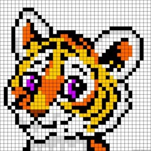 100 top idées de pixel art Disney faciles 9