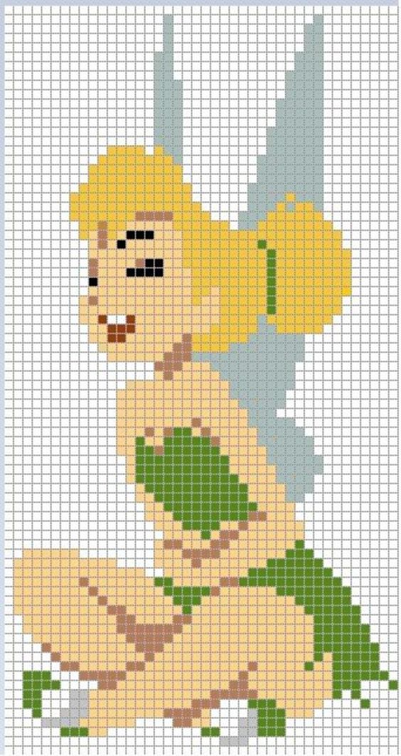 100 top idées de pixel art Disney faciles 94