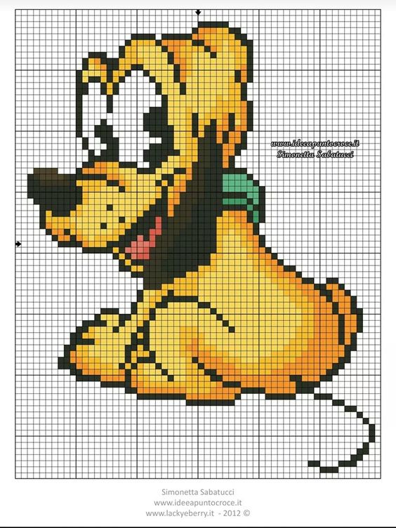 100 top idées de pixel art Disney faciles 98