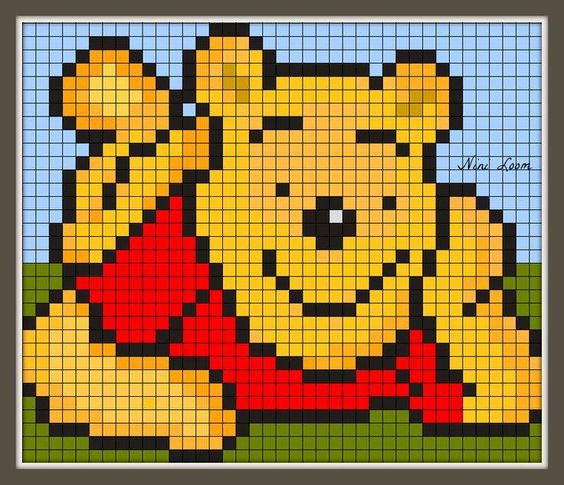 100 top idées de pixel art Disney faciles 100