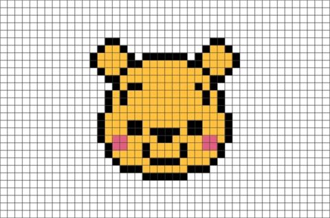 100 top idées de pixel art Disney faciles 10
