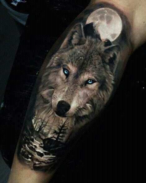 Les 50 plus beaux tatouages loup viking 10