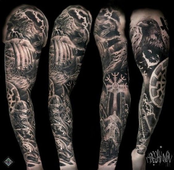 Les 100 plus beaux tatouages viking 10