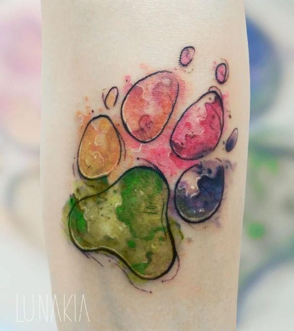 50 top idées de tatouages patte de chien 1 50 top idées de tatouages patte de chien 1