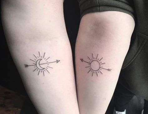 33 top idées de tatouages lune & soleil 11 33 top idées de tatouages lune & soleil 11