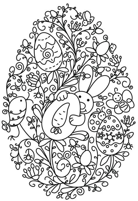 38 Idées d'œufs de Pâques à dessiner & à colorier 13 38 Idées d'œufs de Pâques à dessiner & à colorier 13