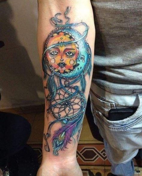 33 top idées de tatouages lune & soleil 26 33 top idées de tatouages lune & soleil 26