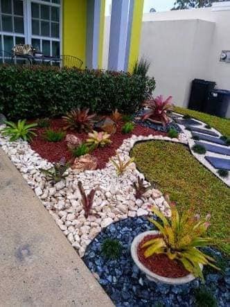 27 idées de beaux jardins décorés avec des pierres 17