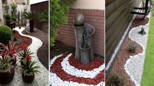 27 idées de beaux jardins décorés avec des pierres 23