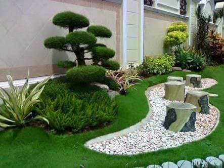 27 idées de beaux jardins décorés avec des pierres 26