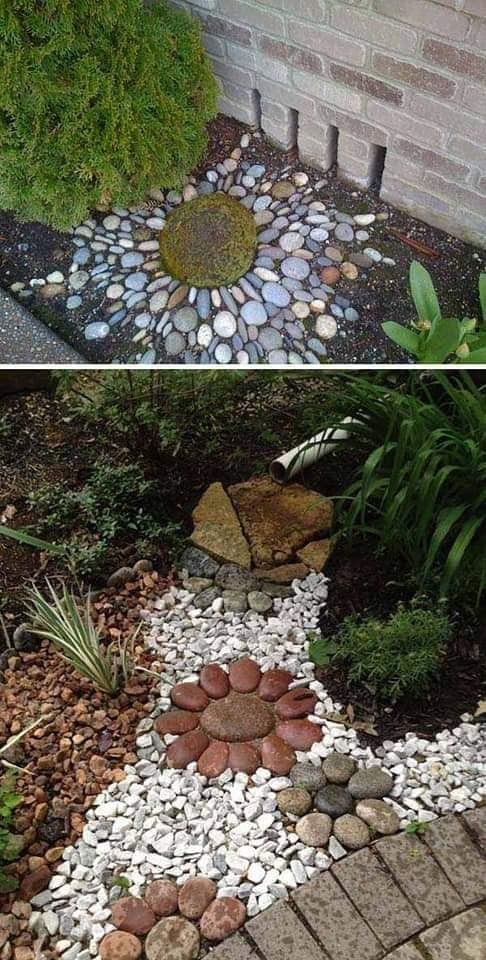 27 idées de beaux jardins décorés avec des pierres 8