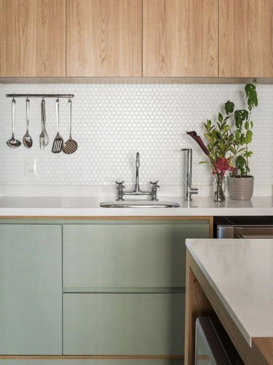 28 top idées de cuisines vertes et bois 14 28 top idées de cuisines vertes et bois 14