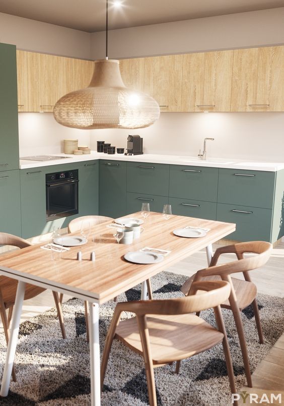 28 top idées de cuisines vertes et bois 15 28 top idées de cuisines vertes et bois 15