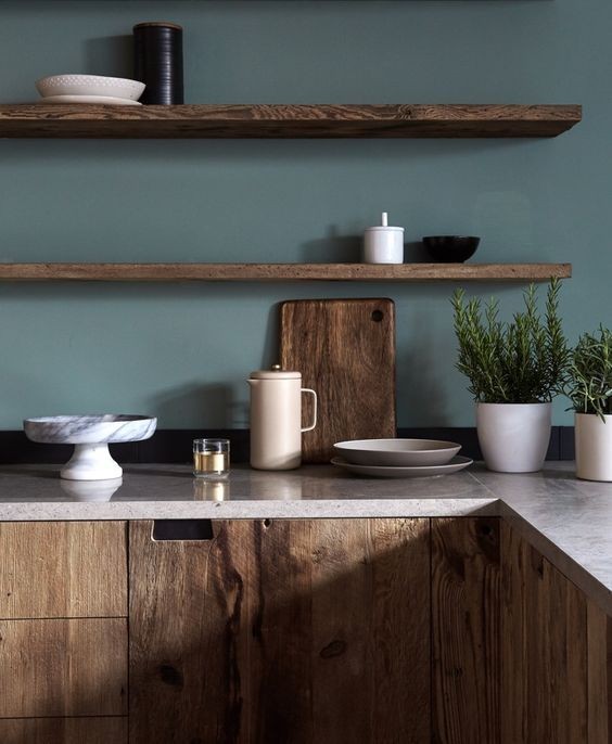 28 top idées de cuisines vertes et bois 24 28 top idées de cuisines vertes et bois 24