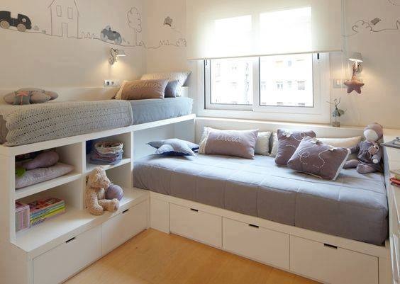34 idées pour économiser de l'espace dans votre chambre 19