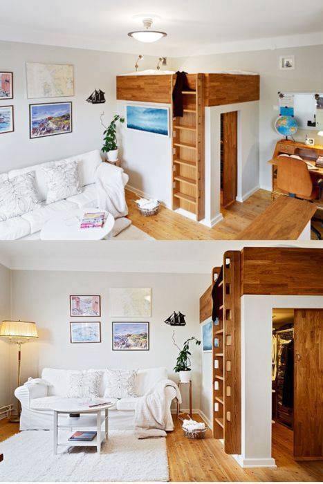 34 idées pour économiser de l'espace dans votre chambre 34