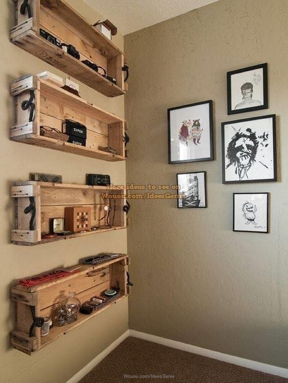 42 idées pour décorer un mur avec des palettes 16 42 idées pour décorer un mur avec des palettes 16