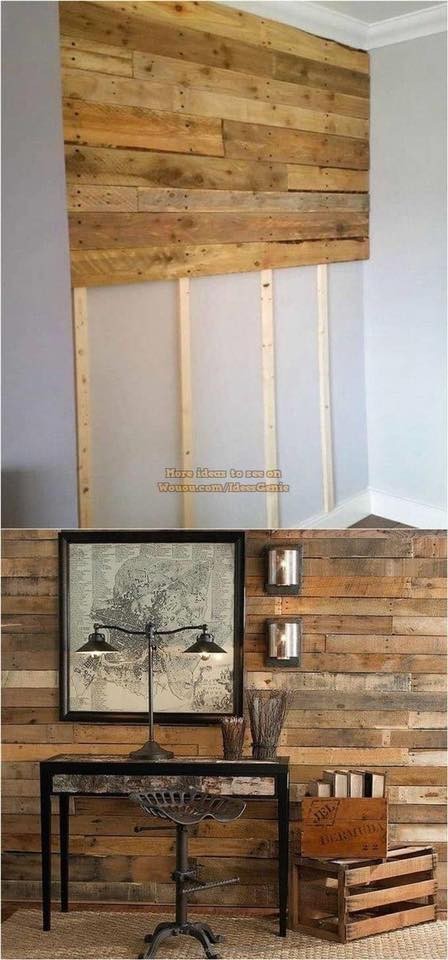 42 idées pour décorer un mur avec des palettes 29 42 idées pour décorer un mur avec des palettes 29