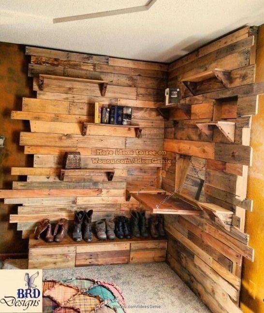 42 idées pour décorer un mur avec des palettes 32 42 idées pour décorer un mur avec des palettes 32