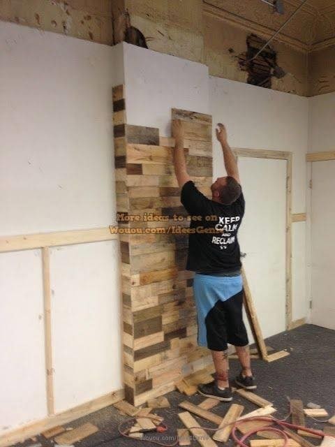 42 idées pour décorer un mur avec des palettes 36 42 idées pour décorer un mur avec des palettes 36