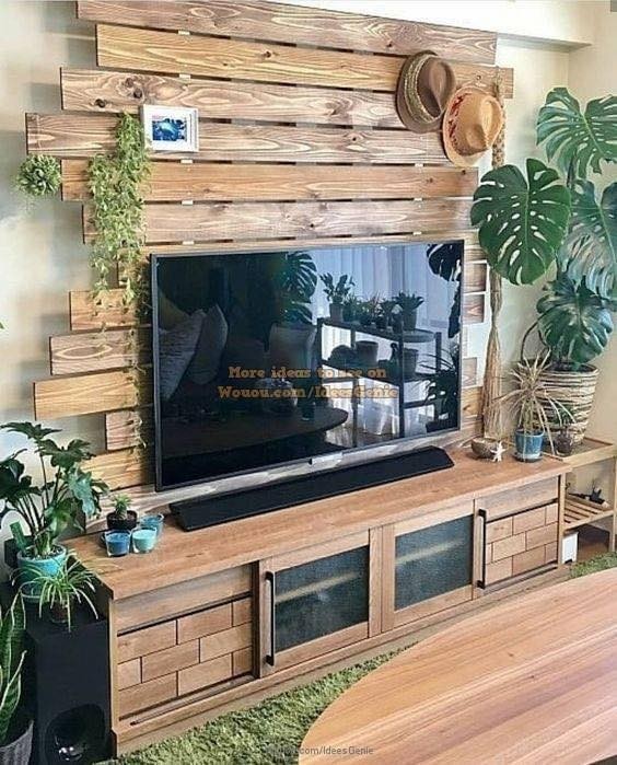 42 idées pour décorer un mur avec des palettes 38 42 idées pour décorer un mur avec des palettes 38