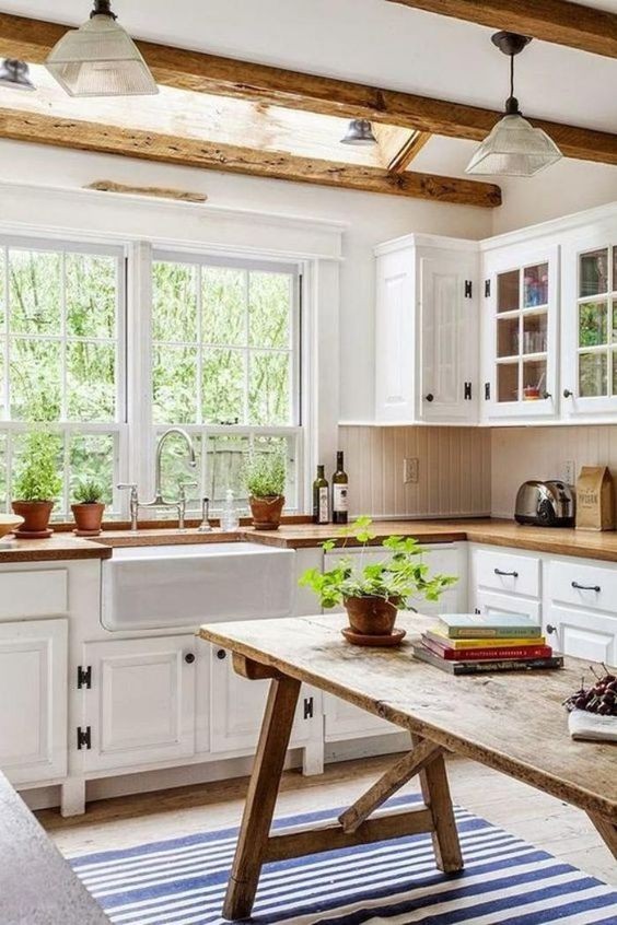 85 top idées de cuisines blanches et bois 14 85 top idées de cuisines blanches et bois 14