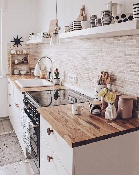 85 top idées de cuisines blanches et bois 73 85 top idées de cuisines blanches et bois 73