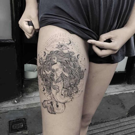 100 top idées de tatouages cuisse pour femme 3