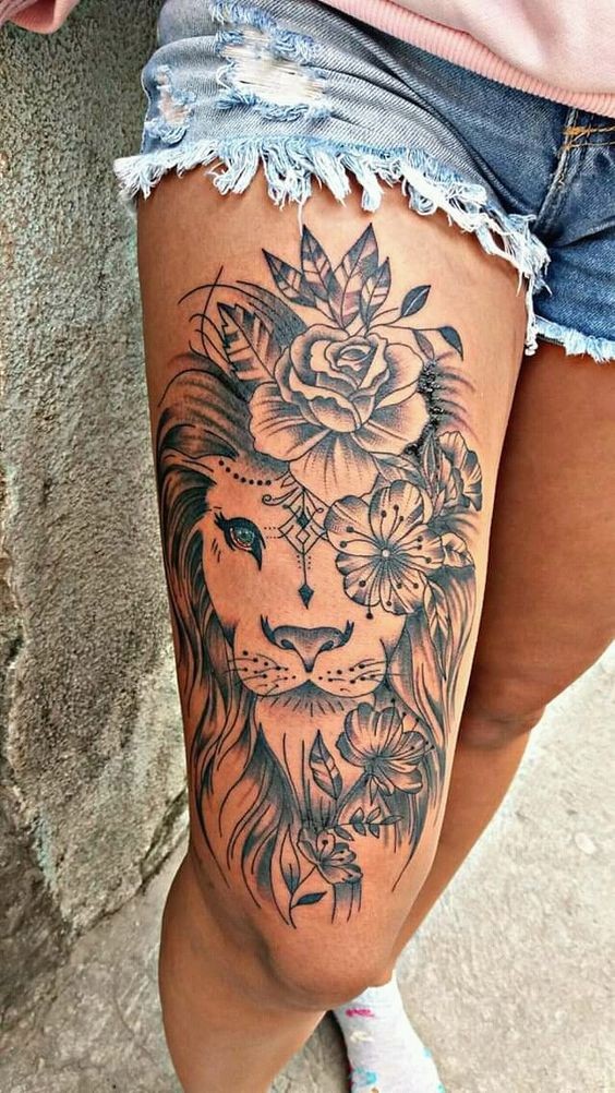 100 top idées de tatouages cuisse pour femme 20